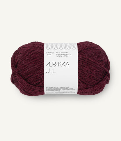 Sandnes Alpakka Ull 4372 Dyb Burgunder