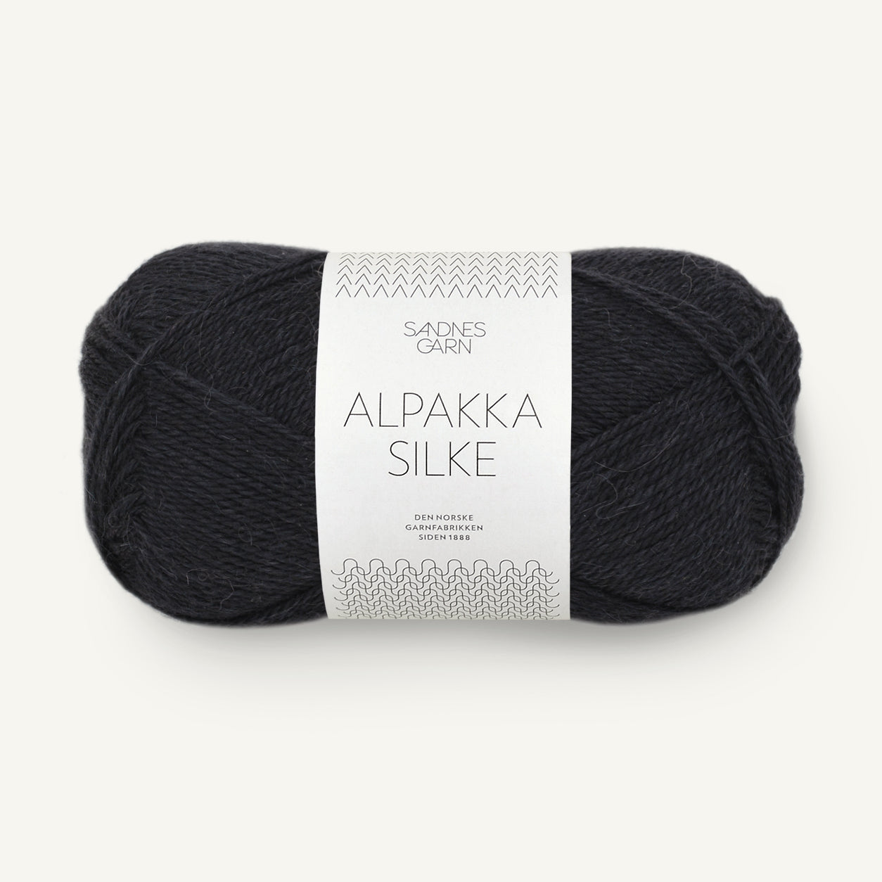 Alpakka Silke Sandnes Garn 1099 Svart Black
