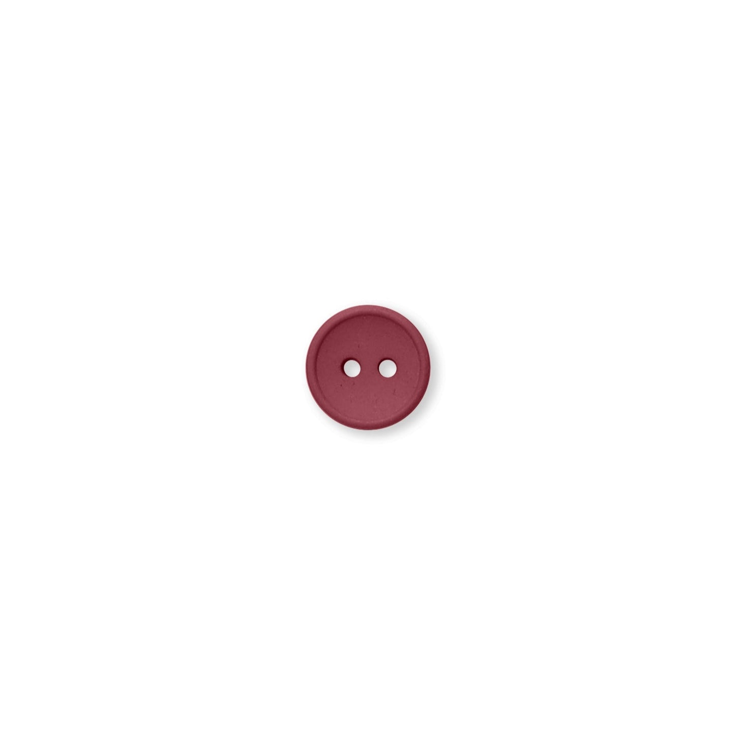 13mm strawberry button knap rød recycled Cotton
