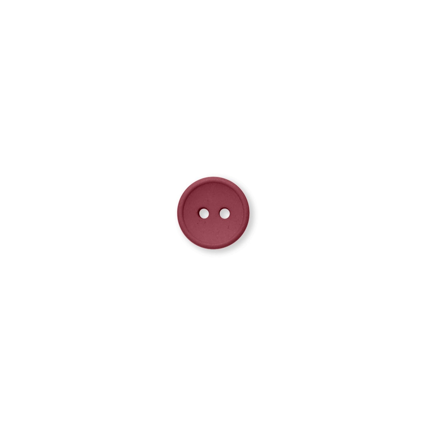 13mm strawberry button knap rød recycled Cotton