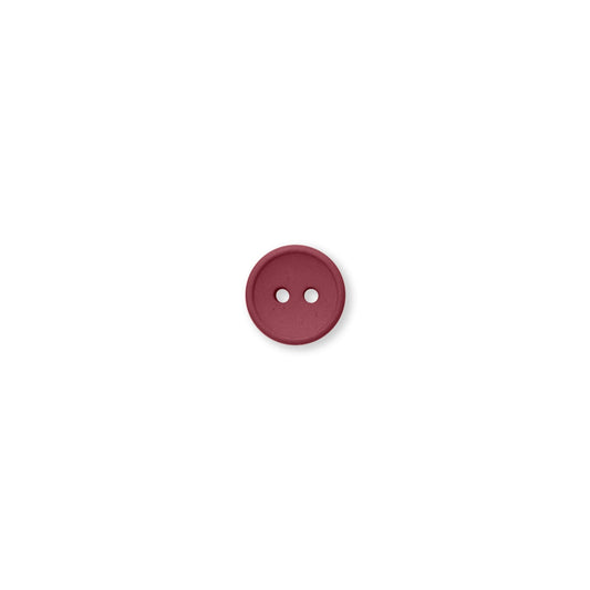 13mm strawberry button knap rød recycled Cotton