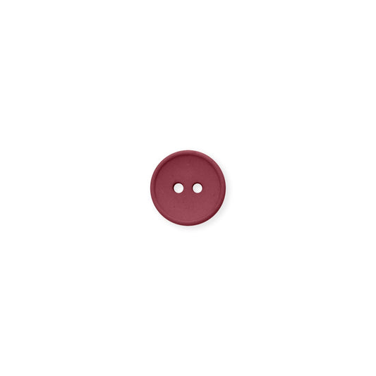 Button Knap 15mm strawberry Rød recycled cotton