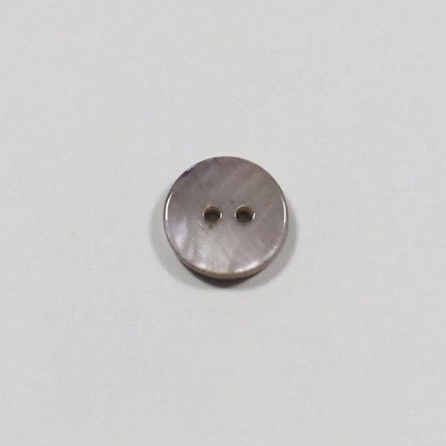 Perlemor Knap - Grå (11 mm)