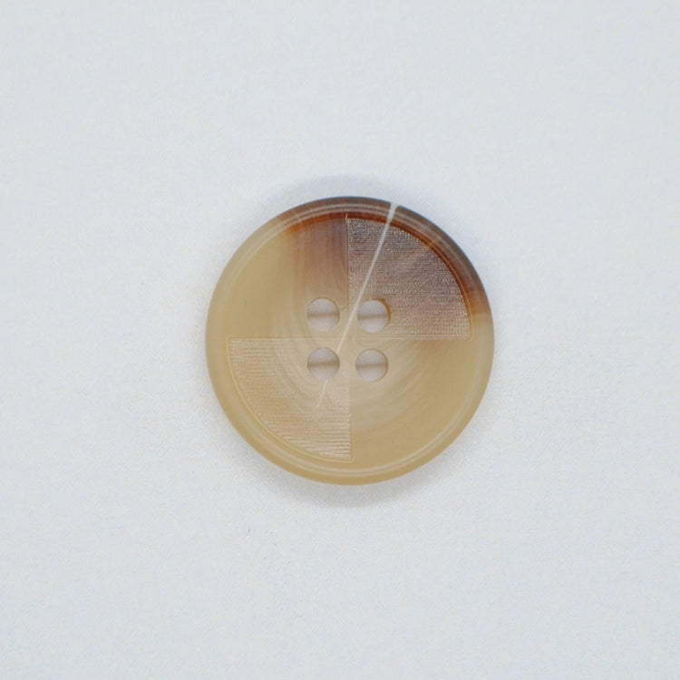 Plast Knap Brun (15 mm)
