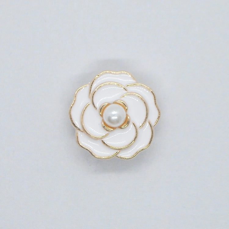 Dæk Knap hvid / Perle til (11 mm)
