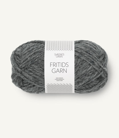 Sandnes Fritidsgarn 1055 Mørk Gråmelert Gråmeleret