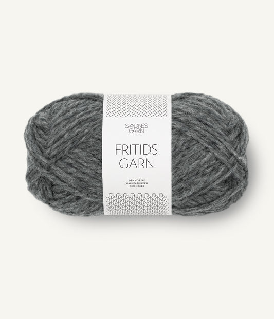 Sandnes Fritidsgarn 1055 Mørk Gråmelert Gråmeleret