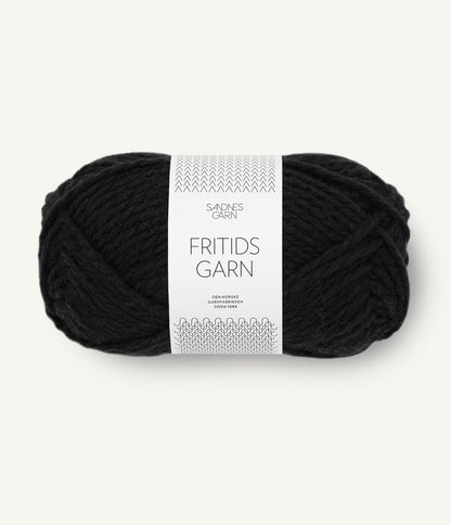Sandnes Fritidsgarn 1099 Svart Sort