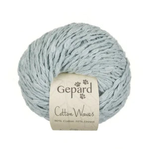 Gepard Cotton Waves 712 Svag Isblå Ny Farve