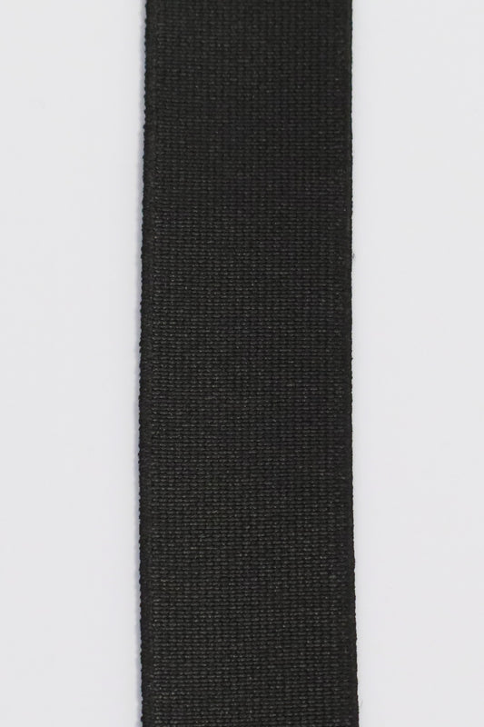 Elastik Krympebehandlet 25mm sort