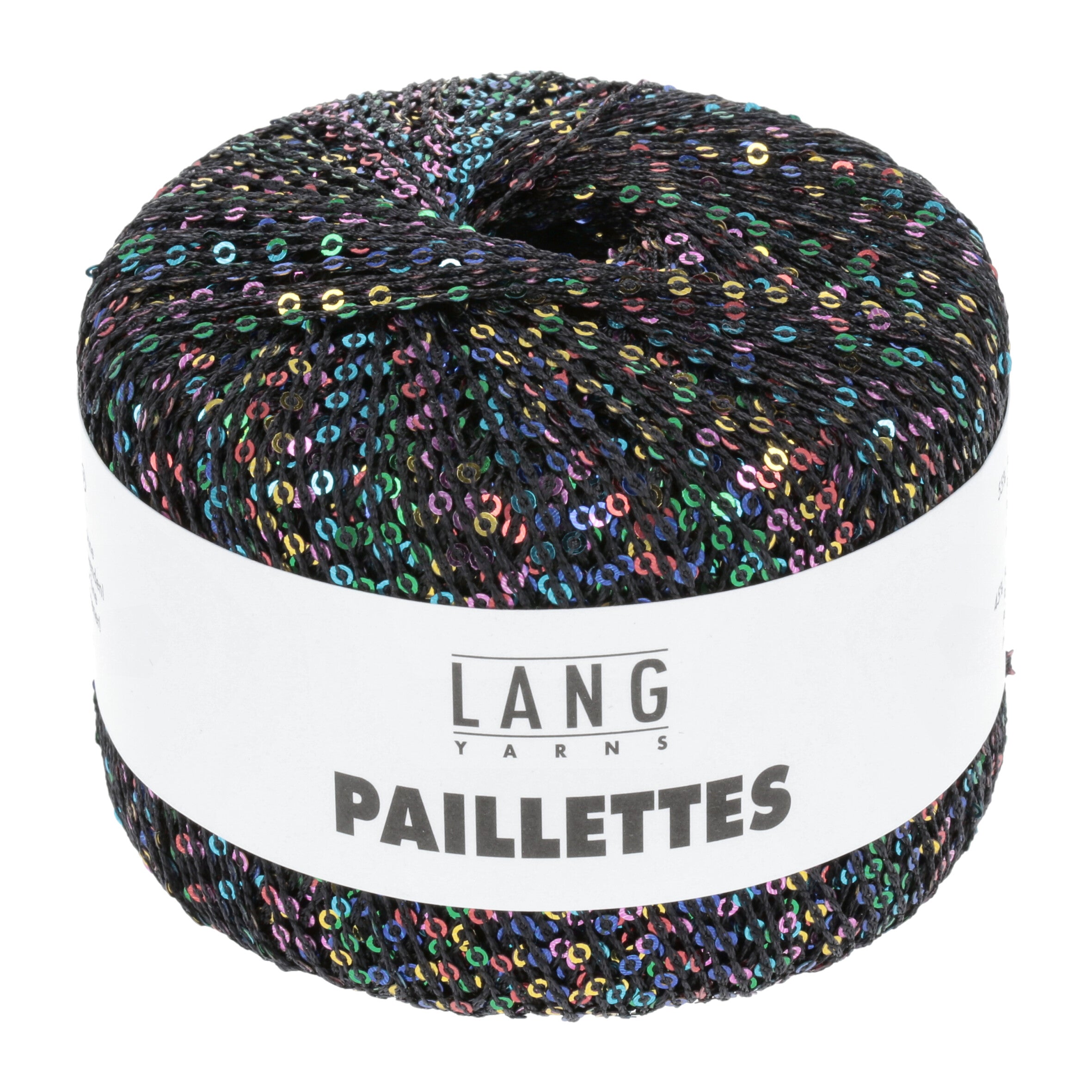 Lang Yarns Paillettes 104 Black Multicolour