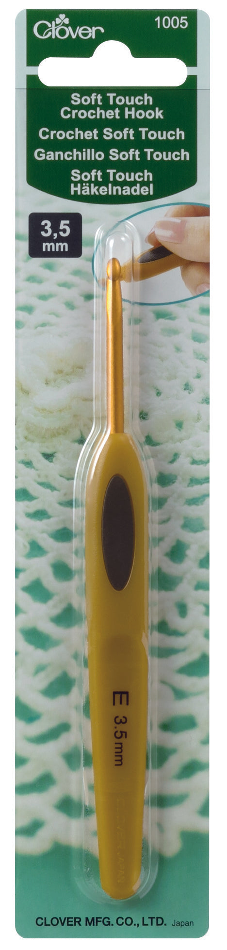 Clover Soft Touch hæklenål 3,5 mm