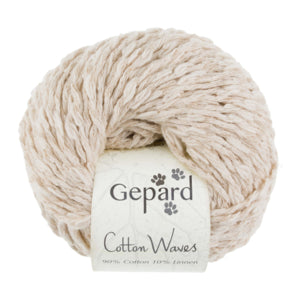 Gepard Cotton Waves 102 Råhvid