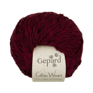 Gepard Cotton Waves 472 Deep Cherry Ny Farve