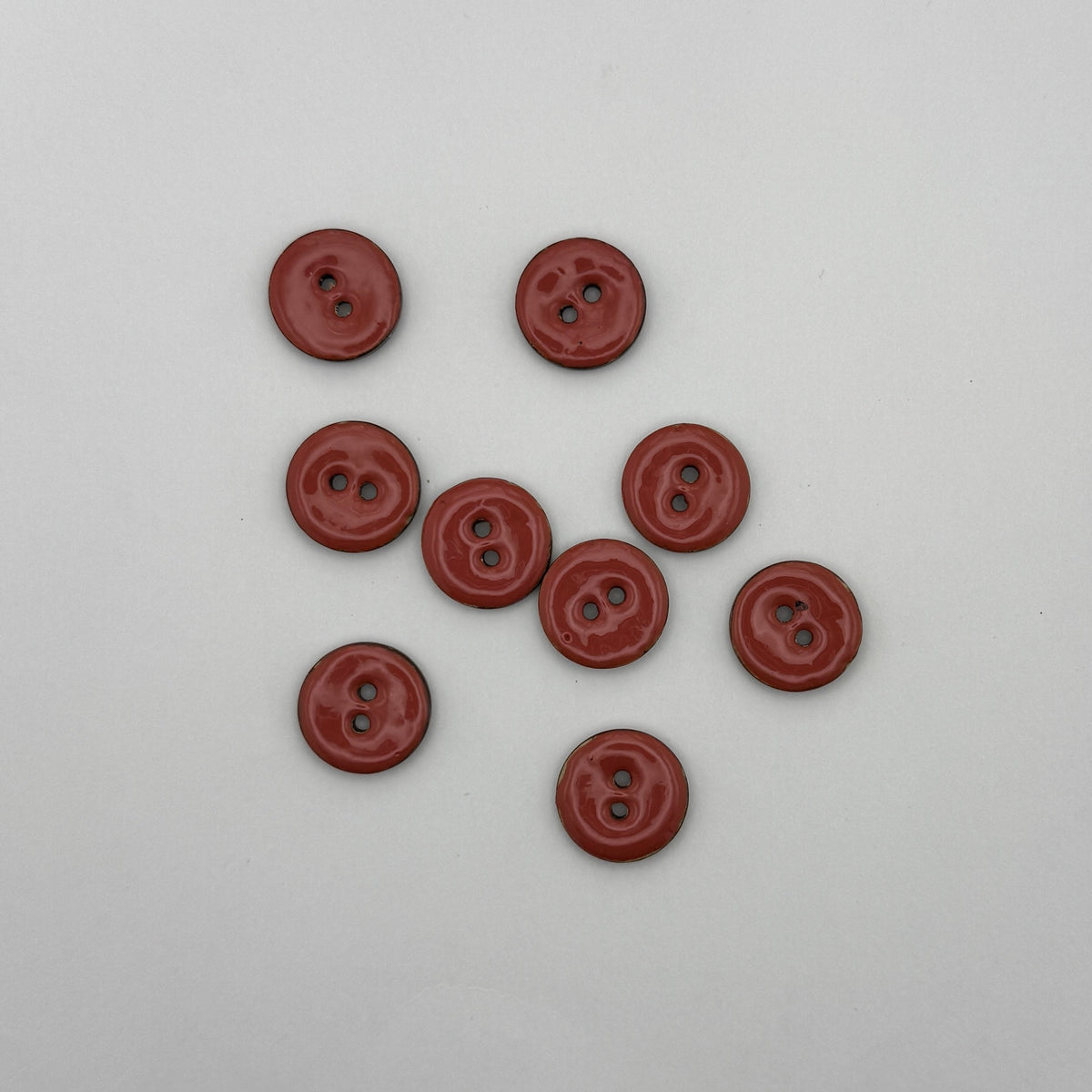 Kokos Knap Orange 15 mm