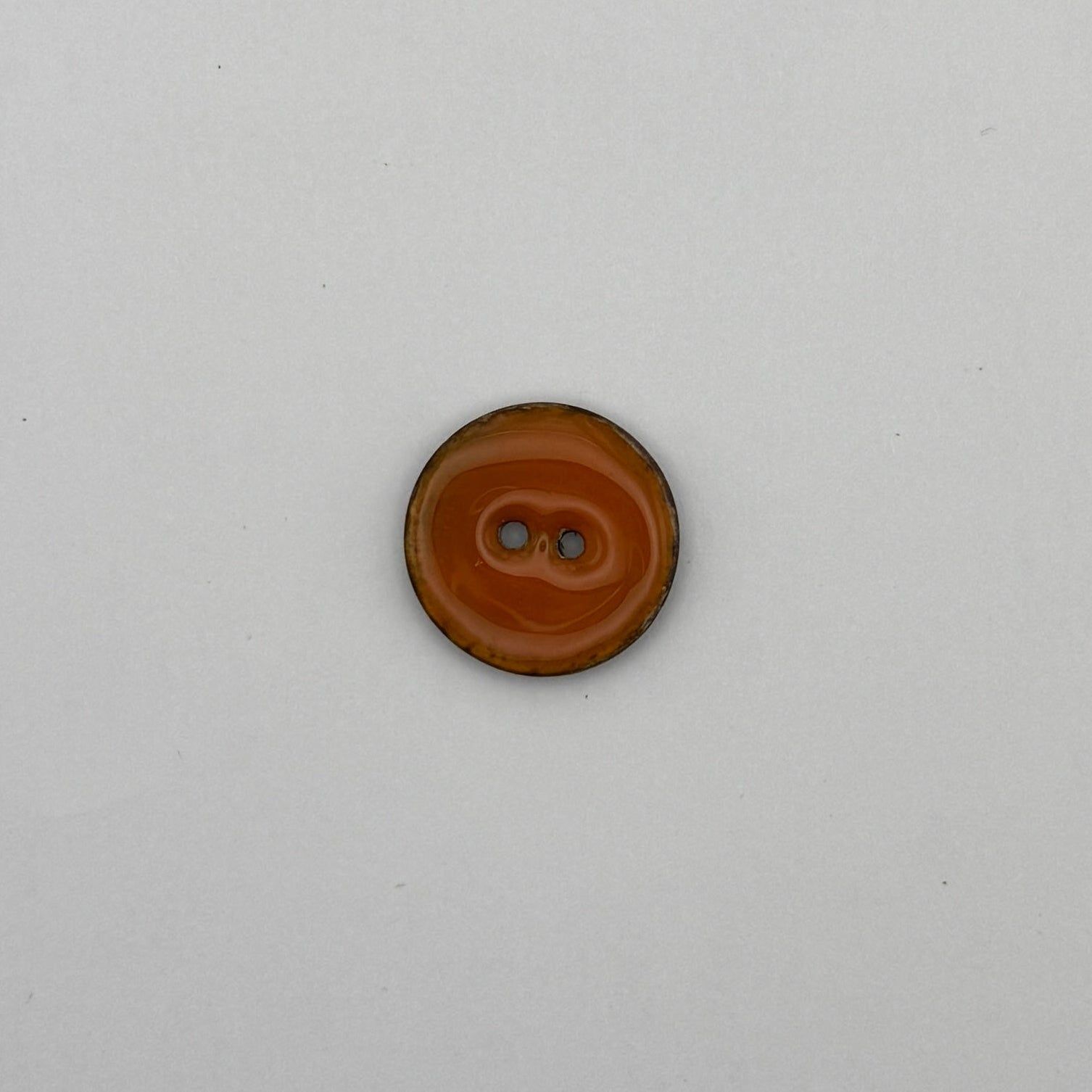 Kokos Knap Orange 21 mm
