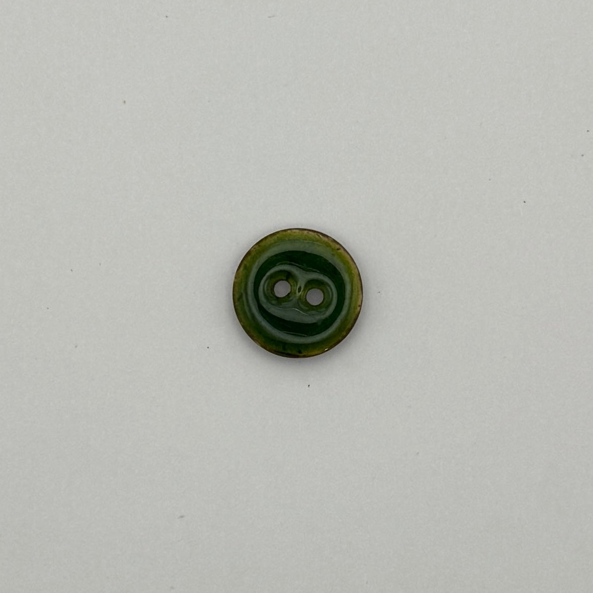Kokos Knap Grøn 15 mm
