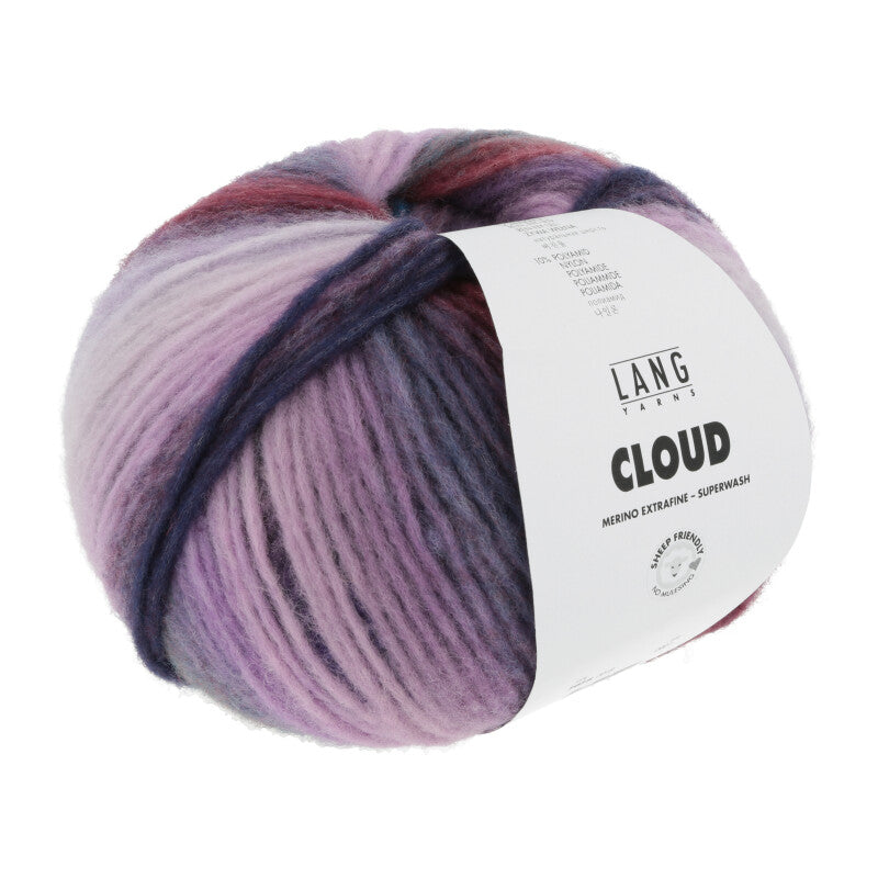LANG YARNS Cloud 18 Lilla Petrolium Pink