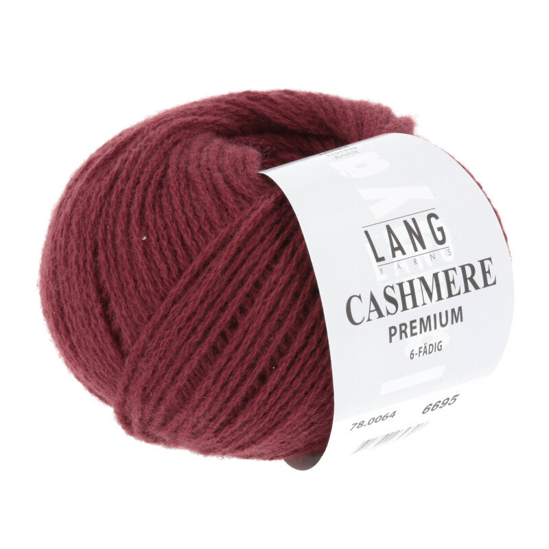 Lang Yarns Cashmere Premium 64 Bordeaux Mélange