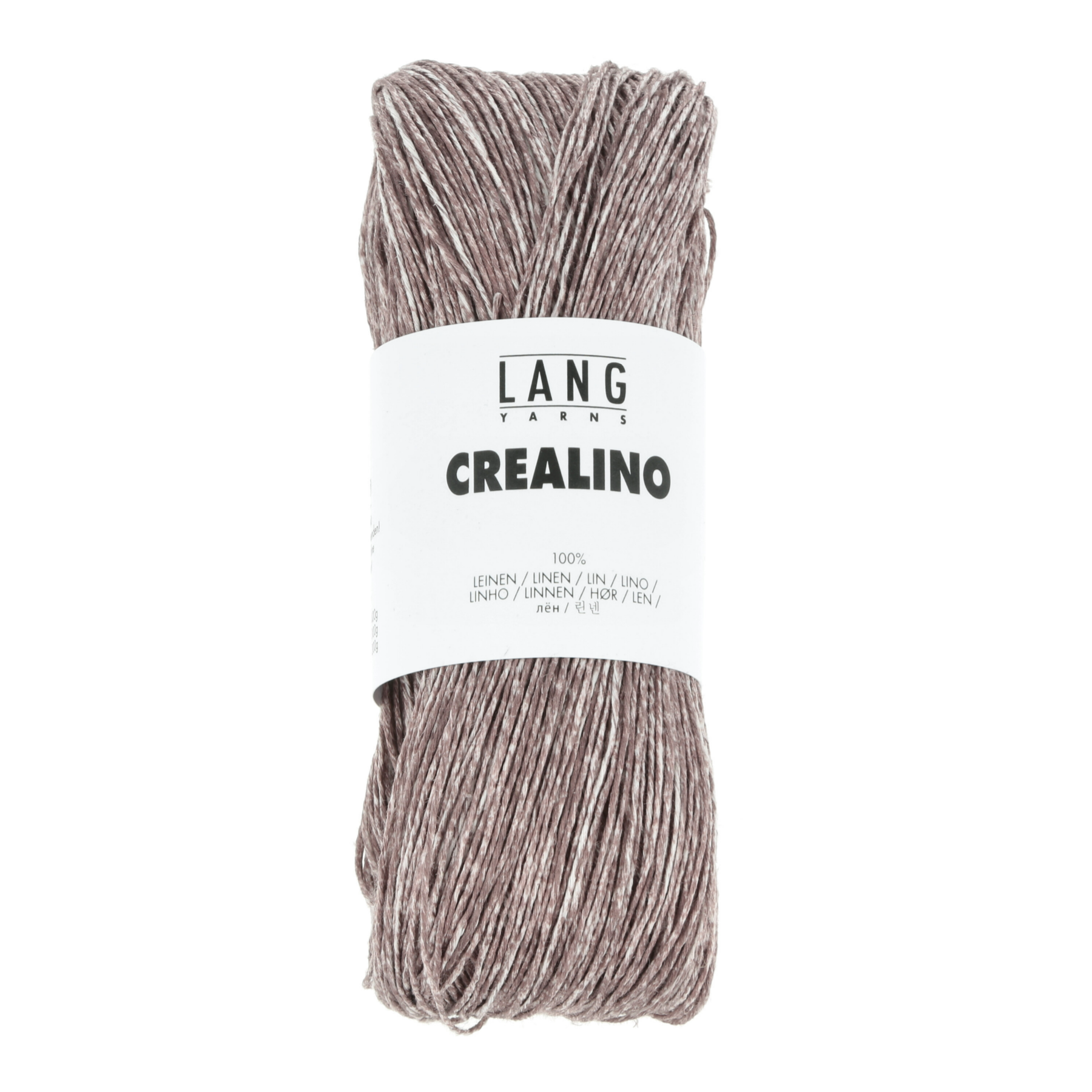 Lang Yarn Crealino 168 Dark Brown melange