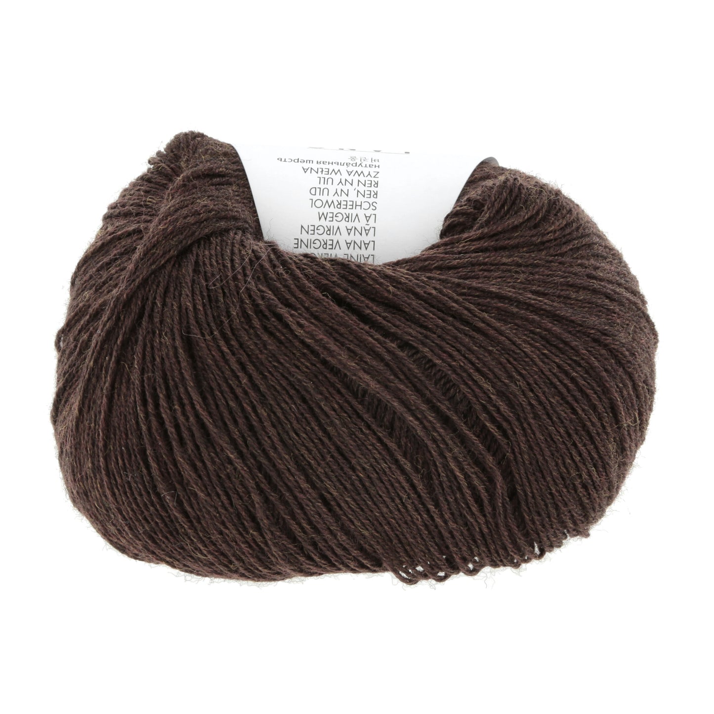 Lang Yarns Merino 400 368 Dark Brown Mélange