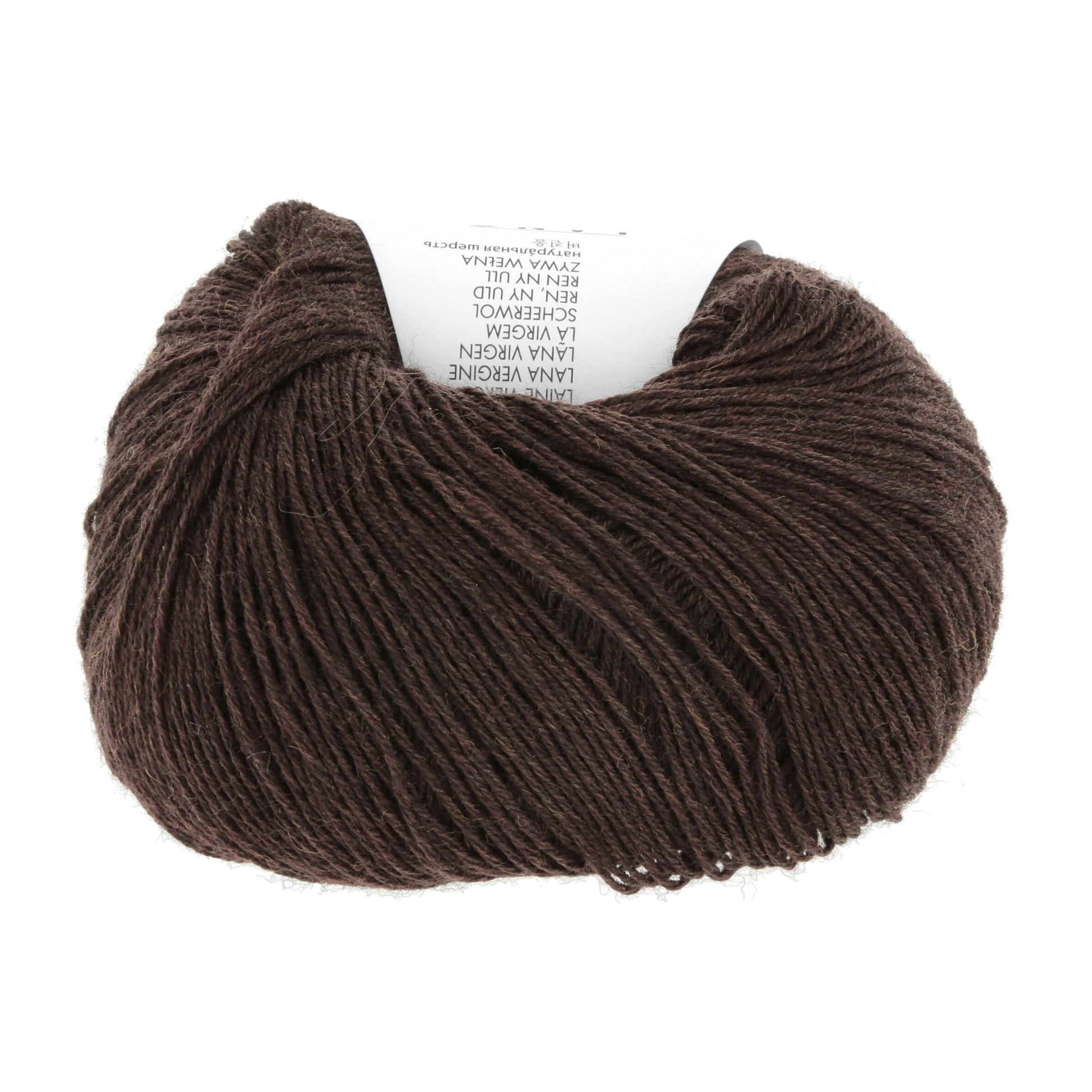 Lang Yarns Merino 400 368 Dark Brown Mélange