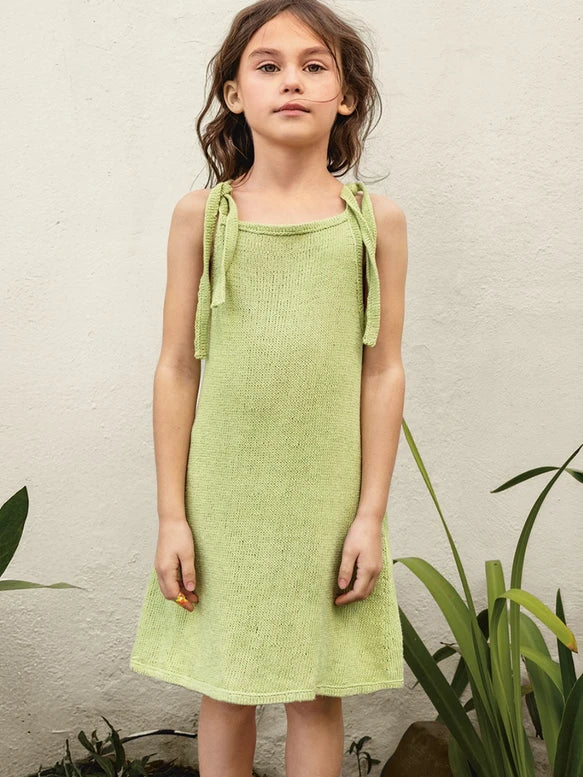 Sandnes Opskrift 2503 - 2 Clementine Dress Junior Tynn Line Pind 3 27 Masker Ovenfra og ned 