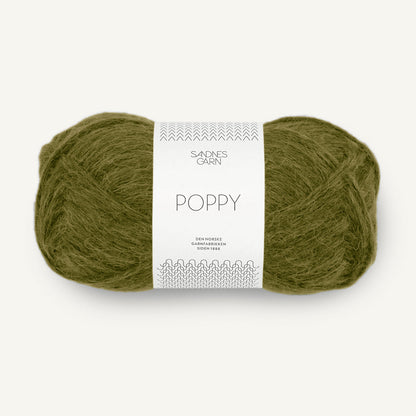 Sandnes Poppy 9563 Dark Moss Green