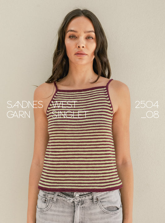 Sandnes Sommerstrikk 2504 no.08 West Singlet