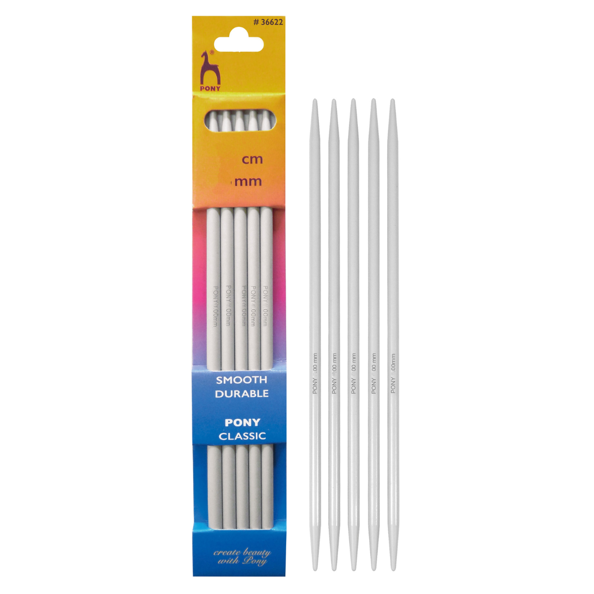 Strømpepinde i metal 15 & 20 cm / 2,0 - 6,0 mm – Lindberg Strik