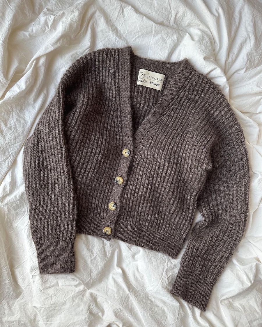 PetiteKnit Agnete cardigan Brun