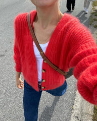 PetiteKnit Agnete cardigan Rød 1