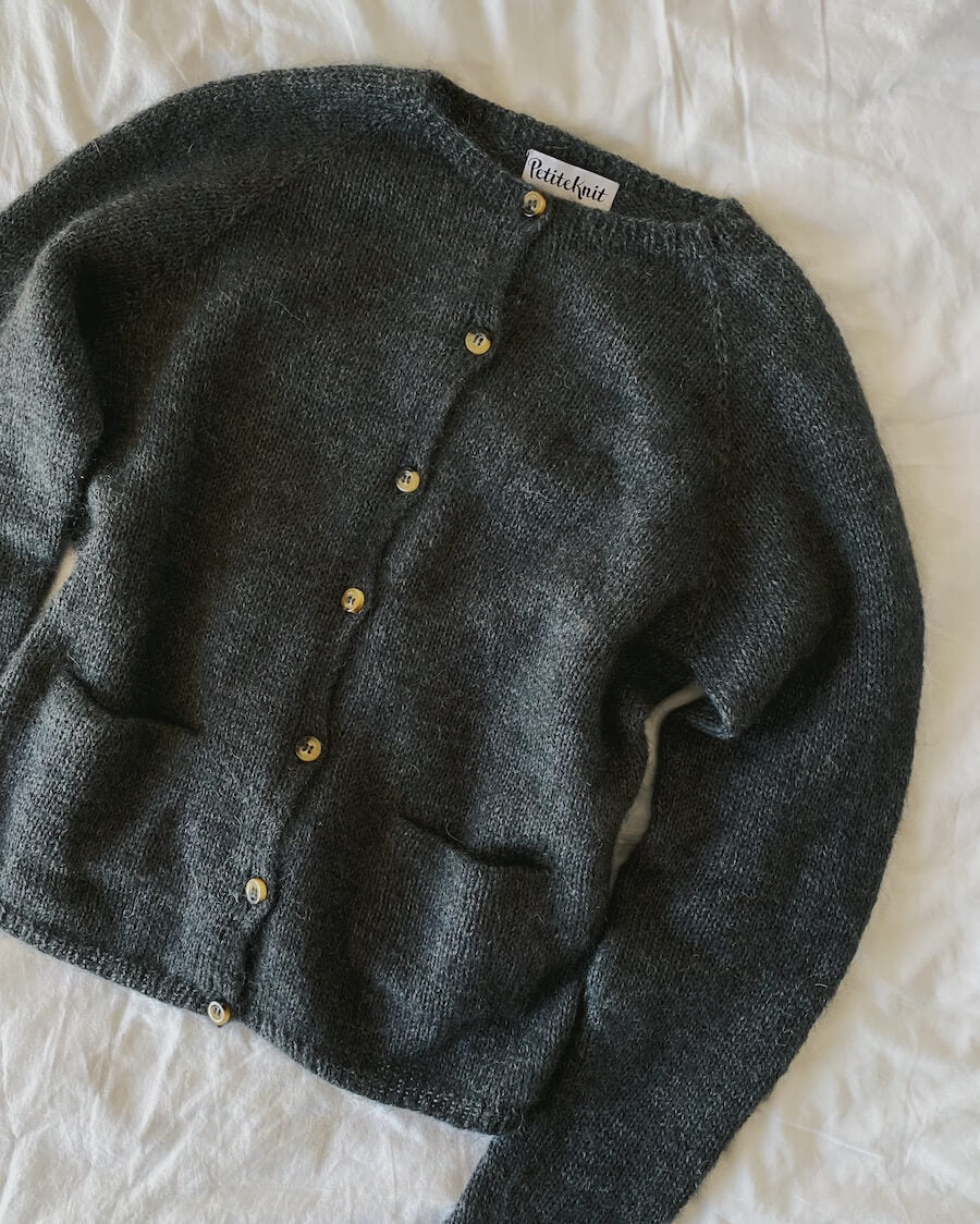 PetiteKnit Copenhagen Cardigan Alpaca 2 og silk mohair 1