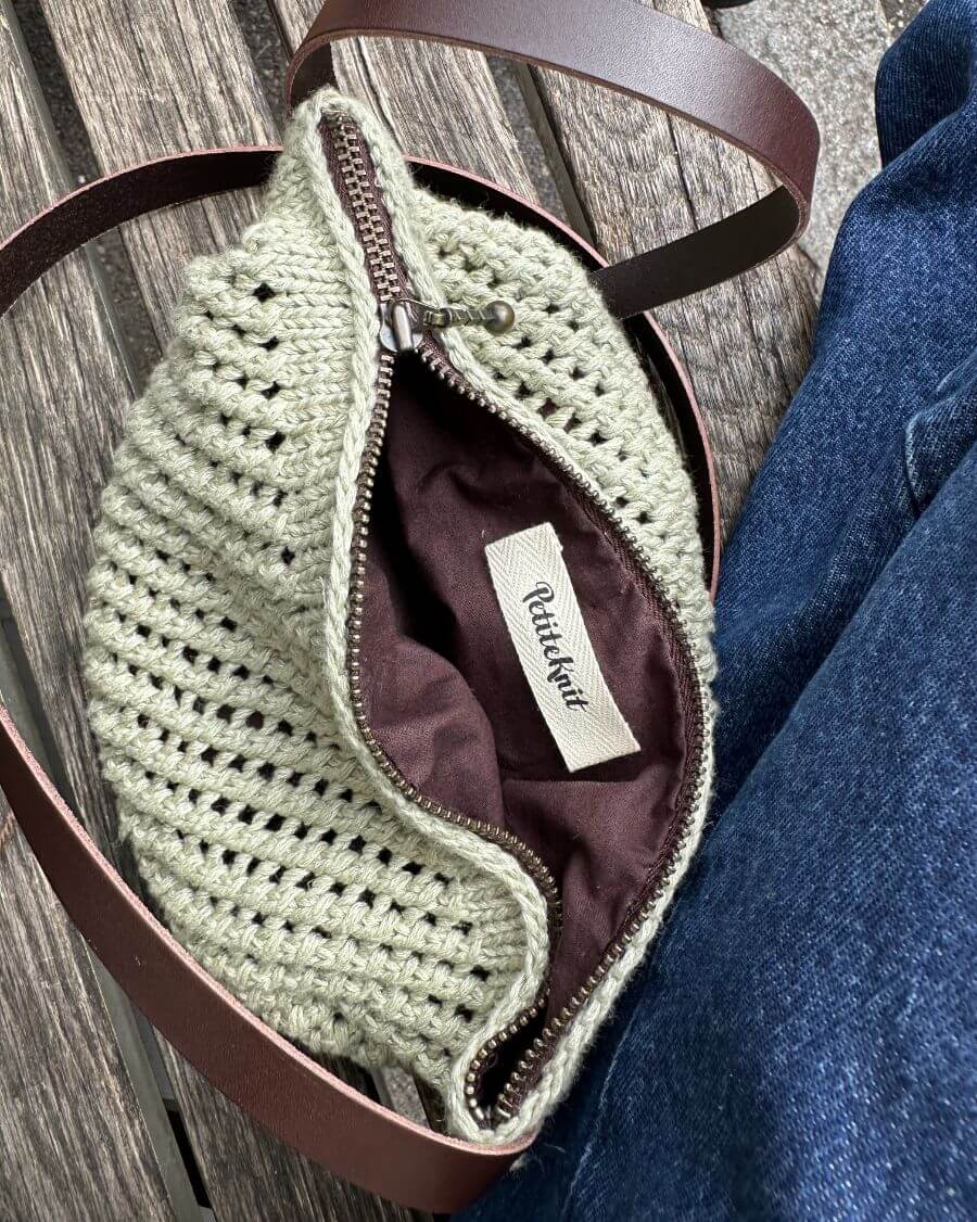 For til taske med rund bund - Brun - Omkreds 48 cm