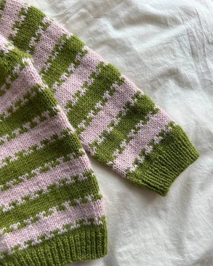 PetiteKnit Key Cardigan Junior Sandnes Peer Gynt Double Sunday Filcolana Peruvian 