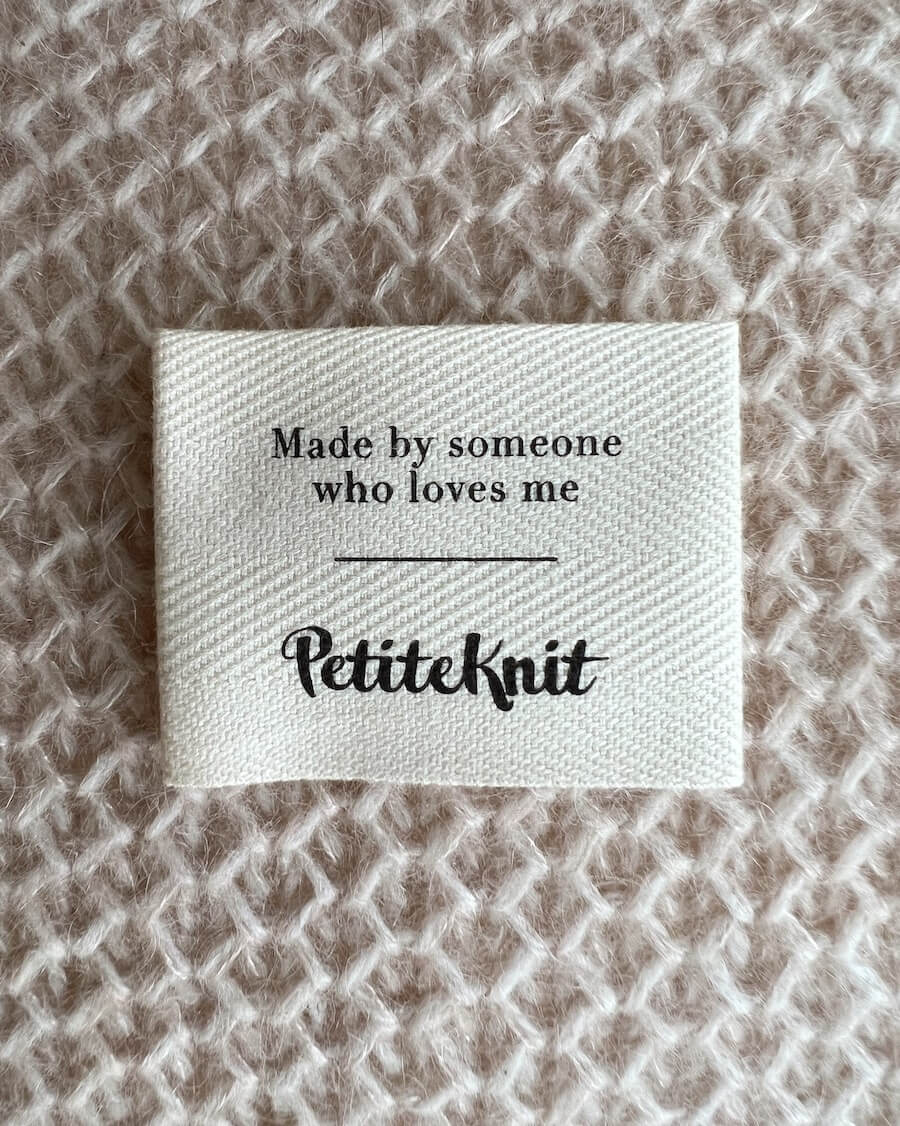 PetiteKnit Label Made By Someone Who Loves Me