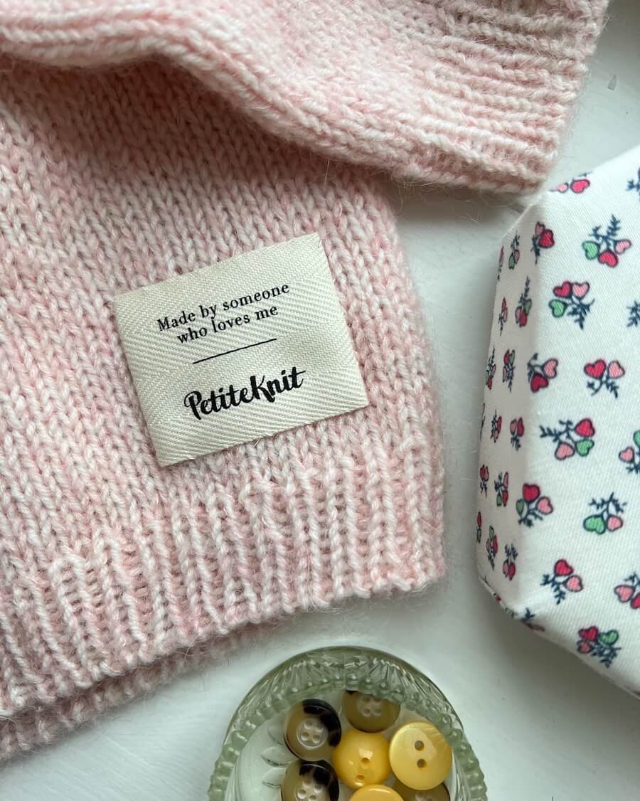 PetiteKnit Label Made By Someone Who Loves Me
