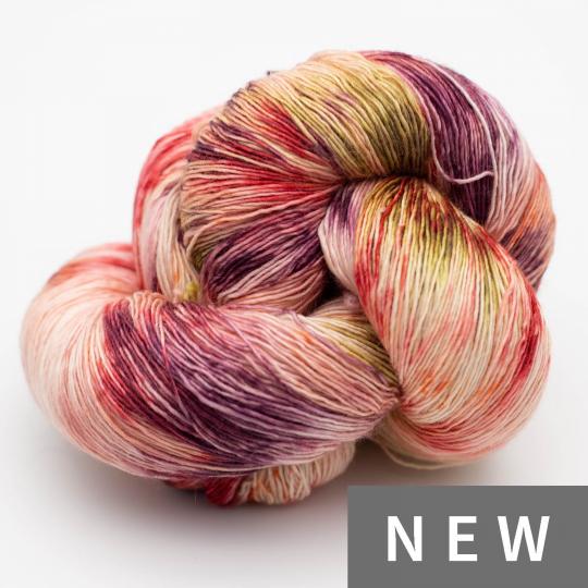 Merino Single Lace - håndfarvet