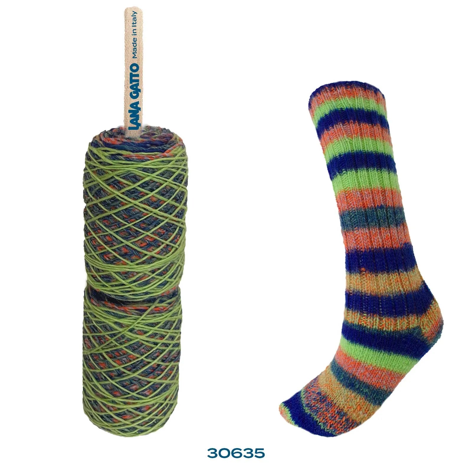 Lana Gatto Merino Socks 30635 Multicolor