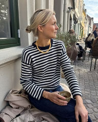 Petiteknit Olga blouse Cardiffe Cashmere Classic Cosmo [647] Panna [599] siddende