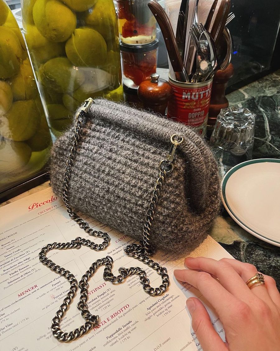  Petiteknit Kæde Tasker Winter Clutch