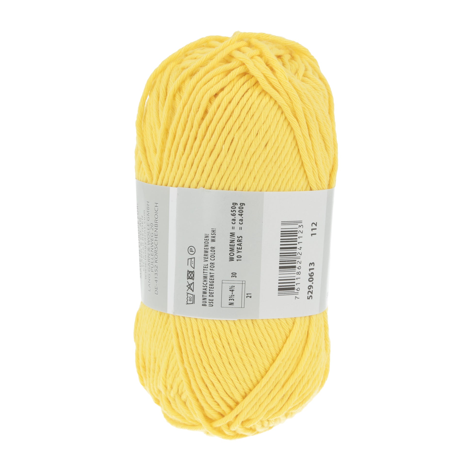 Lang Yarns Handarbeitsgarn 613 Lemon Yellow