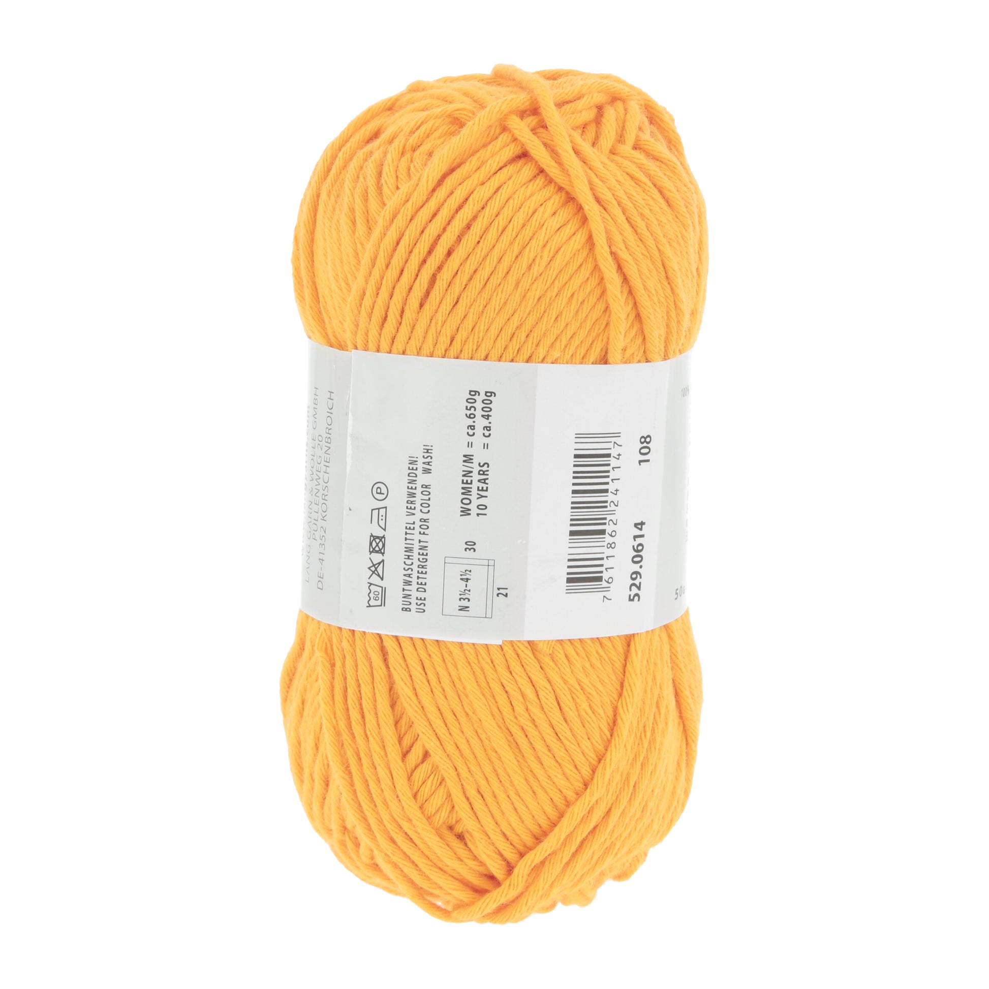 Lang Yarns Handarbeitsgarn 614 Yellow