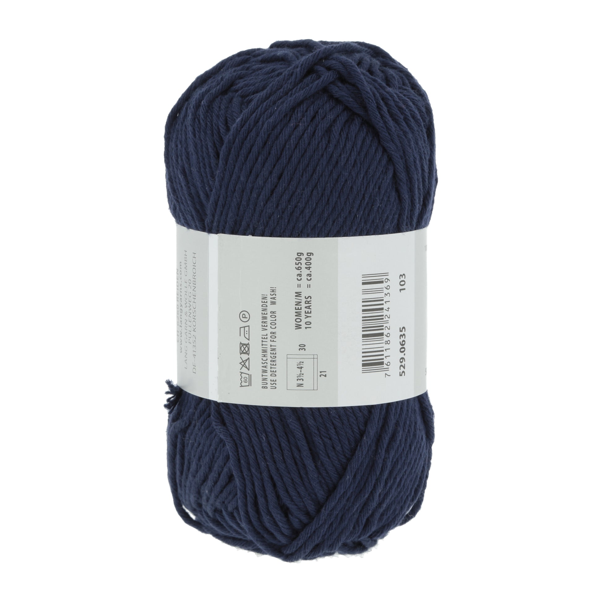 Lang Yarns Handarbeitsgarn 635 Blue Marine