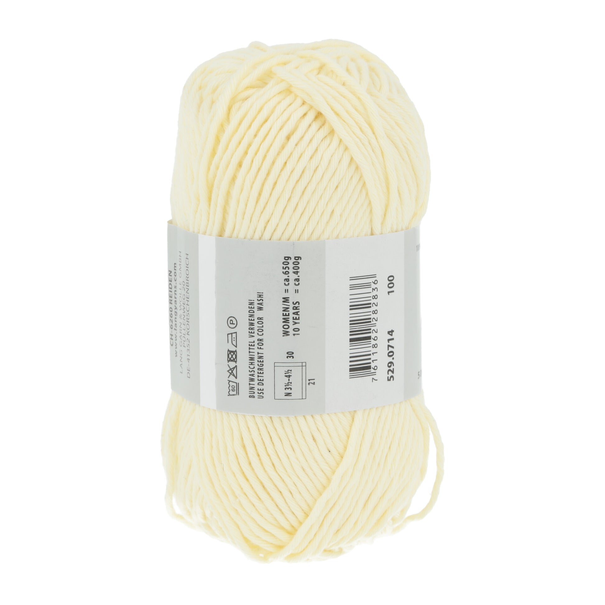 Lang Yarns Handarbeitsgarn 714 Pale Yellow